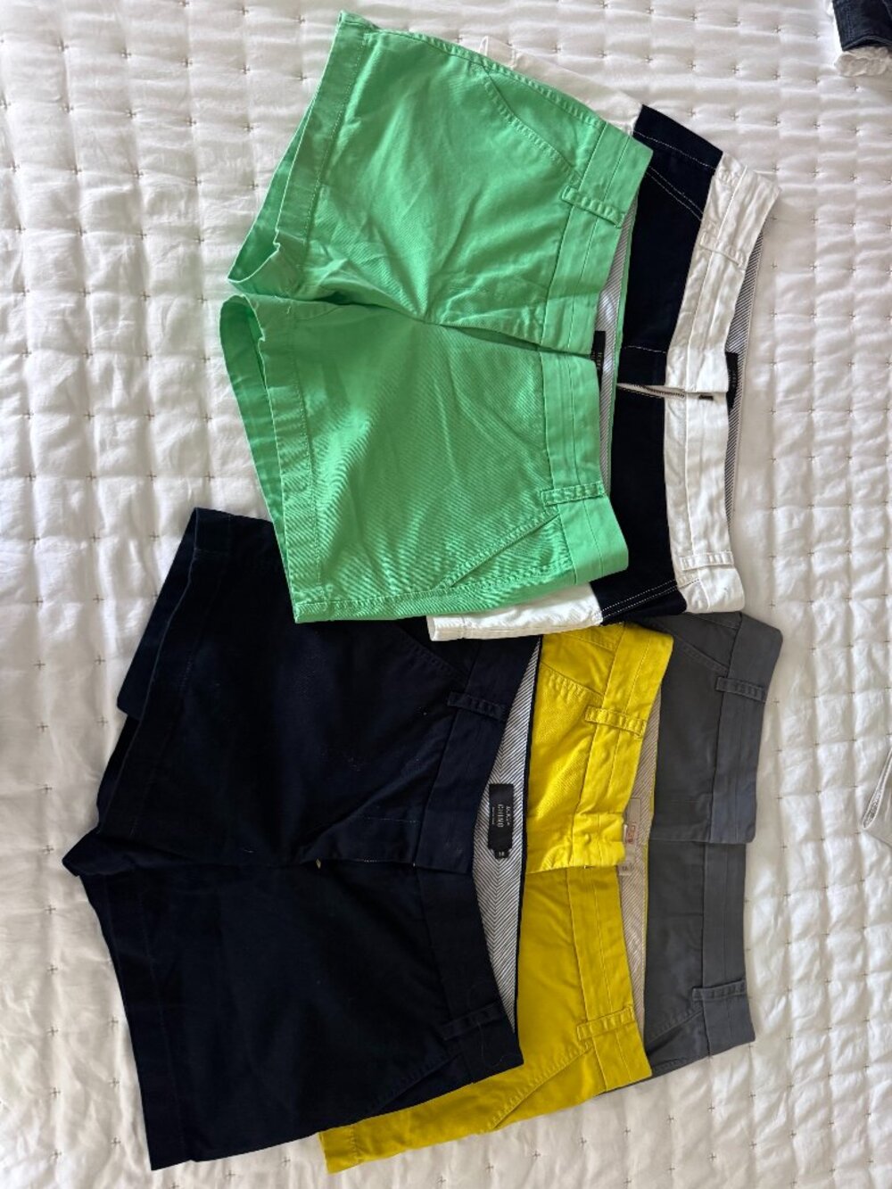 JCrew Chino Shorts - Bundle of 5 -  Size  10  Women with 4" Inseam